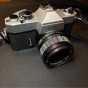 Yashica TL-Electro 35mm Camera - Silver & Black